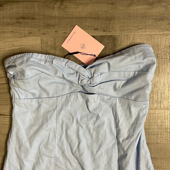 NWT Hello Molly strapless mini DRESS BLUE size XL - Picture 2 of 5